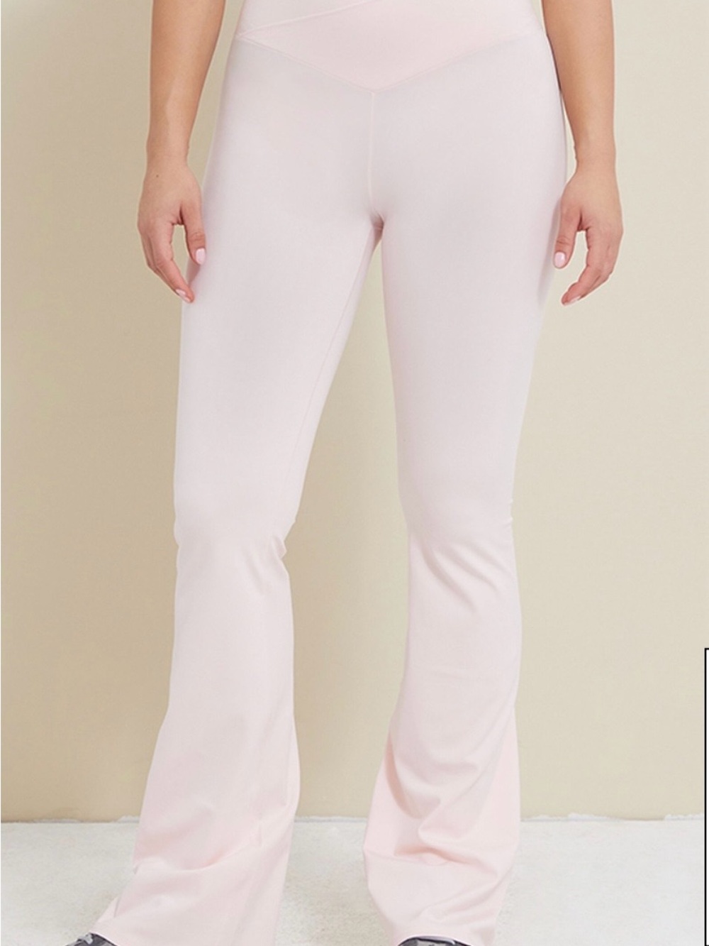 PacSun High-Waist Flare Pants in Pale Pink NEVER WORN